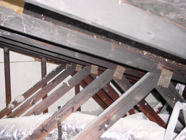 Fire Damage In The Attic