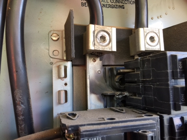 Arcing Inside Main Electrical Panel