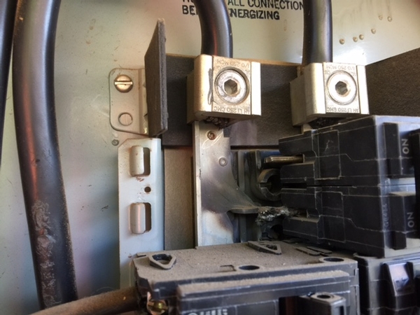 Arcing Inside Main Electrical Panel Arcing Inside Main Electrical Panel