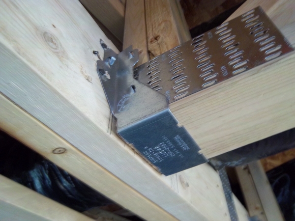 Hardware Nailing Incomplete at Truss Hanger Hardware Nailing Incomplete at Truss Hanger